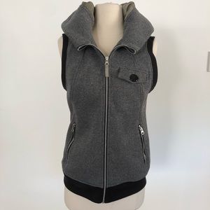 Women’s Burton Hooded Dryride Gray/Black Vest Sz.M
